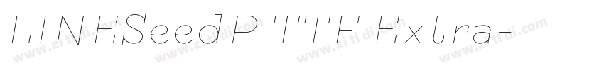 LINESeedP TTF Extra字体转换